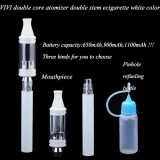 Wholesale - Ego Vivi Double Core Bring In The Bottom Clearomizer 650Mah Single Stem Elctronic Cigarette Tobacco Flvaor White Col
