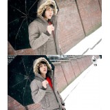 Wholesale - Hot-Selling Casual Hooded Cotton-Padded Coat (501B-B06)