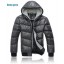 Men's Coat Hooded Extra Thick Cotton Padded Trendy Casual  (1403-YJ559)
