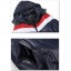 Men's Coat Extra Thick Hooded Cotton Padded Stripes Pattern (1015-W127)