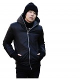 Wholesale - Men's Coat Cotton Padded with Gloves with Inside and Outside Facets (10-702-039)
