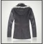 Men's Coat Fur Collar Pure Color Hooded Fashion (1704-CY150)