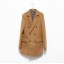 Men's Coat Fur Collar Pure Color Medium Length Fashion (258-F05)