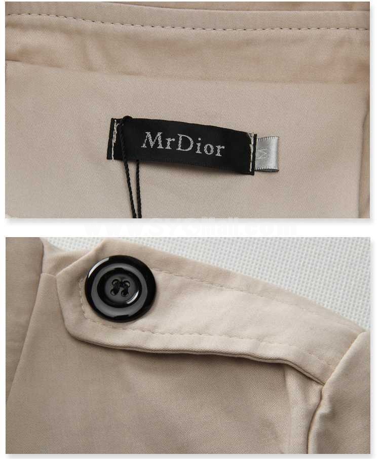 Men's Coat Hidden Placket Medium Length Lapel Pure Color (10-1616-Y170)