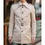 Men's Coat Medium Length Pure Color Fashion (10-1616-Y166)