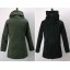 Men's Coat Stand Collar Medium Length Pure Color（9-1414-JK02）