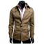 Men's Coat/Tunic Lapel Slim Pure Color Fashion (9-1414-B05)