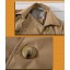 Men's Coat 100% Cotton Double-Breasted Wide Lapel Slim (9-1616-Y49)