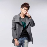 Wholesale - Men's Coat  Double-Breasted Wide Lapel High Quality Non-Ironing Wool 

(11-302-D28)