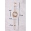 MINI Quartze Round Dial Waterproof Watch Rhinestone Cartoon Creative PVC Band Watch MN1041