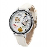 Wholesale - MINI Quartze Round Dial Waterproof Watch Rhinestone Cartoon Creative PVC Band Watch mn1031