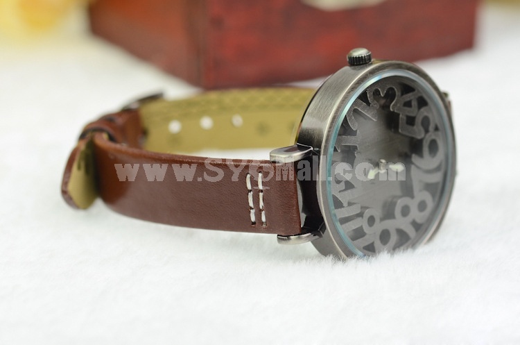 MINI Quartze Round Dial Waterproof Watch Cartoon Creative PVC Band Watch mn919