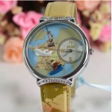 Wholesale - MINI Quartze Round Dial Waterproof Watch Cartoon Creative PVC Band Watch mn886