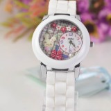 Wholesale - MINI Quartze Round Dial Waterproof Watch Cartoon Creative PVC Band Watch mn848