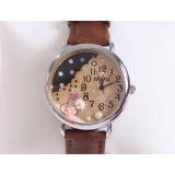 Wholesale - MINI Quartze Round Dial Waterproof Watch Cartoon Creative PVC Band Watch mn891