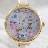 Wholesale - MINI Quartze Round Dial Waterproof Watch Cartoon Creative PVC Band Watch mn939