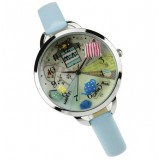 Wholesale - MINI Quartze Round Dial Waterproof Watch Cartoon Creative PVC Band Watch mn895