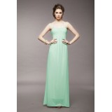 Wholesale - Cotton Straps Sleeveless Solid Color Palace Empire Floor-length Party Dress