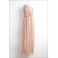 Sleeveless Tulle One Shoulder Lace up Empire Soild Color Party Dress