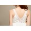 Sleeveless Cotton V-neck Empire Soild Color Embroidery Party Dress