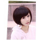 Wholesale - Women's Wig Short Tilted Frisette BobHaircut Round Face Prefered 