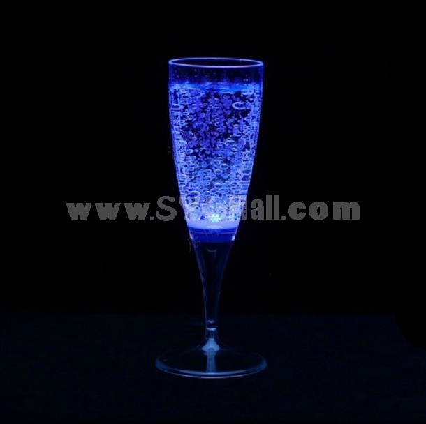 LED Light Up Flashing Champagne Glasses