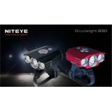 Wholesale - Night-Eye Double LED Bicycle Light/Headlight Kit 3 x CREE LED 1000 Lumens (4 x 18650 Battery)