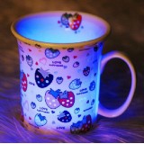 Wholesale - Stylish Cartoon Patterned Inductive Cup with Sparking Colorful LED Light