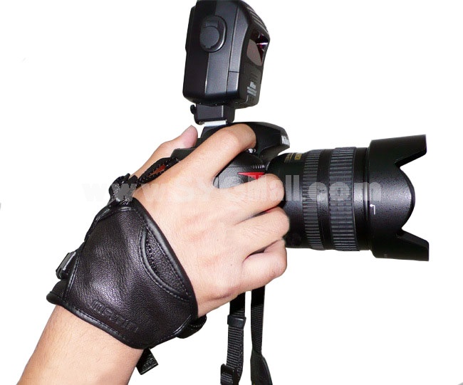 Triangle Wrist Strap for Canon SLR Camera DC DV Pure Oxhide