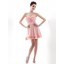 Mini Strapless Chiffon Soild Color Off-the-shoulder Party Dress