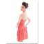 Mini Strapless Cotton Soild Color Off-the-shoulder Party Dress