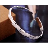 Wholesale - Silver Plating Spiraling Stripe Women's Bracelet
