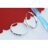 Wholesale - Exaggerate Round Silver Planting Earring