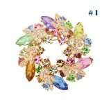Wholesale - Crystal Camellia Style Brooch with SWAROVSKI Elements
