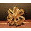 Crystal Gold Flower Style Brooch with SWAROVSKI Elements