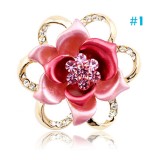 Wholesale - Crystal Camellia Style Brooch with SWAROVSKI Elements (9182)