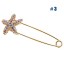 Crystal Starfish Style Brooch with SWAROVSKI Elements
 (9510)