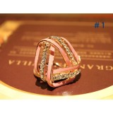 Wholesale - Crystal Contorted Ring Style Enameled Brooch with SWAROVSKI Elements (9158)