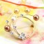 Crystal Pearl Ring Style Brooch with SWAROVSKI Elements (9165)