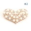 Crystal Pearl Heart-Shaped Style Brooch with SWAROVSKI Elements (9164)