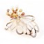 Crystal Pearl Butterfly Style Brooch with SWAROVSKI Elements (9320)