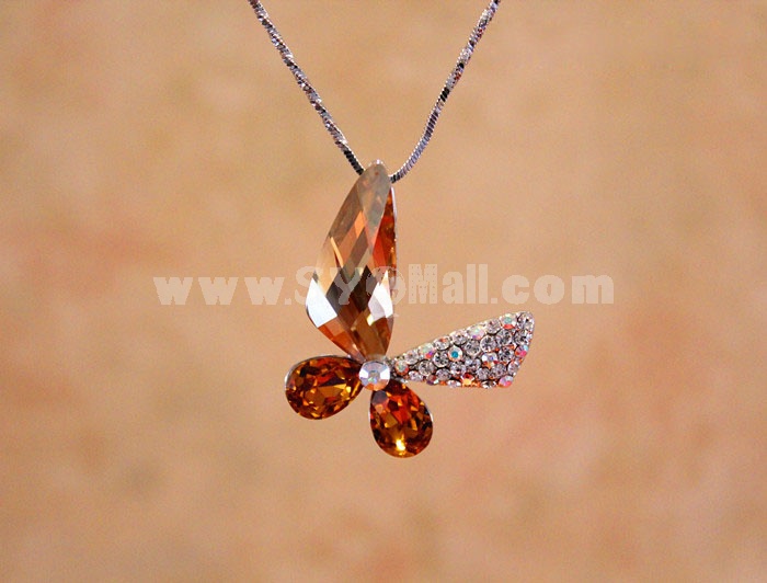 Crystal Butterfly Necklace with SWAROVSKI Elements