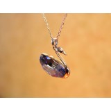 Wholesale - Crystal Sapphire Swan Necklace with SWAROVSKI Elements