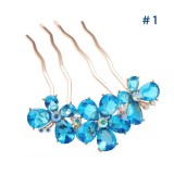 Wholesale - Crystal Blossoms/Butterfly Hairpin with SWAROVSKI Elements