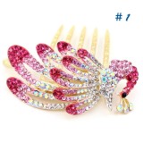 Wholesale - Crystal Peacock Style Hairpin with SWAROVSKI Elements (9369)