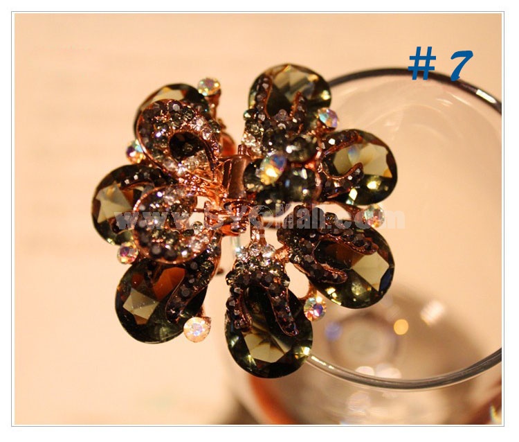 Crystal Petals Style Hairclip with SWAROVSKI Elements