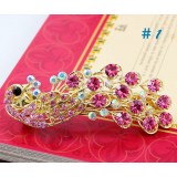 Wholesale - Crystal Peacock Style Hairclip with SWAROVSKI Elements