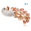 Crystal Peacock Style Hairclip with SWAROVSKI Elements (9384)