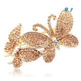 Wholesale - Crystal Double Butterflies Style Hairclip with SWAROVSKI Elements (9460)