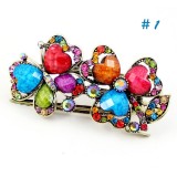 Wholesale - Crystal Big Gems/Love hearts Style Hairclip with SWAROVSKI Elements (8908)